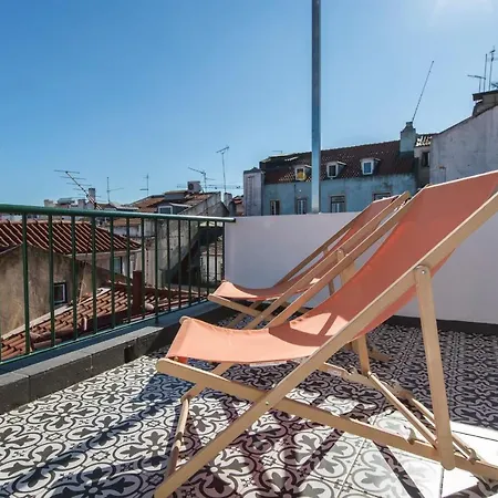 Lovelystay - Bairro Alto Terrace Wonder Daire